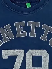 Vorschaubild 4 von Langarmshirt Gr. 110 Blau Logo 79 Kinder Baumwolle