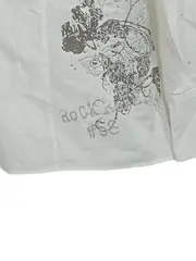 Vorschaubild 2 von Taifun Damen Bluse Gr. 42/XL Weiß Modern Baumwolle Langarm