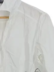 Vorschaubild 3 von Taifun Damen Bluse Gr. 42/XL Weiß Modern Baumwolle Langarm