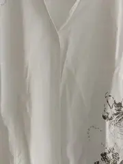 Vorschaubild 4 von Taifun Damen Bluse Gr. 42/XL Weiß Modern Baumwolle Langarm