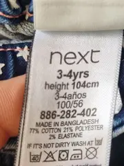 Vorschaubild 6 von Mädchen Jeans Einhorn Regenbogen Stickerei Applikation Blau Gr. 104