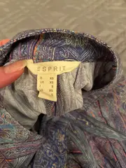 Vorschaubild 2 von Maxirock Damen XS Paisley Muster Blau Viskose Boho Lang