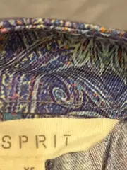 Vorschaubild 4 von Maxirock Damen XS Paisley Muster Blau Viskose Boho Lang