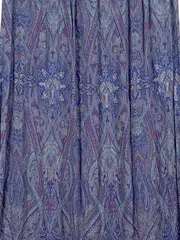 Vorschaubild 3 von Maxirock Damen XS Paisley Muster Blau Viskose Boho Lang