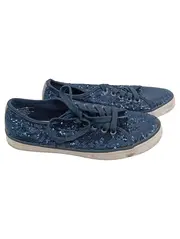 Vorschaubild 1 von Damen Sneaker low Pailletten Blau Gr. 39 Glamourös Freizeitschuh
