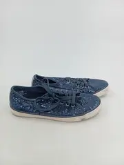 Vorschaubild 2 von Damen Sneaker low Pailletten Blau Gr. 39 Glamourös Freizeitschuh
