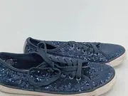 Vorschaubild 3 von Damen Sneaker low Pailletten Blau Gr. 39 Glamourös Freizeitschuh