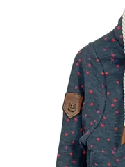 Vorschaubild 2 von Damen Kapuzenpullover Hoodie Gr. M Blau Sterne Muster