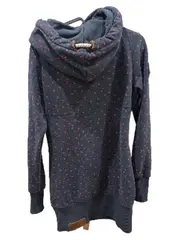 Vorschaubild 7 von Damen Kapuzenpullover Hoodie Gr. M Blau Sterne Muster