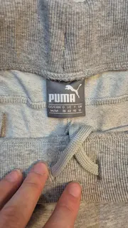 Vorschaubild 5 von Damen Sport Shorts Meliert Grau Gr. M 38 Baumwolle Zugband