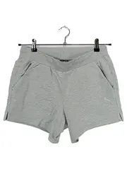 Vorschaubild 1 von Damen Sport Shorts Meliert Grau Gr. M 38 Baumwolle Zugband