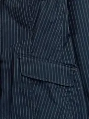 Vorschaubild 5 von Damen Blazer gestreift Business Gr. 42 Blau Sakko