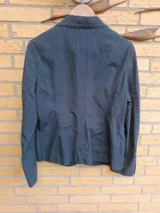 Vorschaubild 2 von Damen Blazer gestreift Business Gr. 42 Blau Sakko