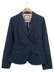 Vorschaubild 1 von Damen Blazer gestreift Business Gr. 42 Blau Sakko