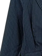 Vorschaubild 4 von Damen Blazer gestreift Business Gr. 42 Blau Sakko