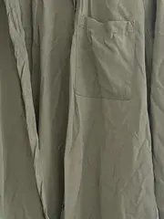 Vorschaubild 4 von Hemdblusenkleid Oliv Gr. 36 S Damen Freizeit Midikleid Viskose