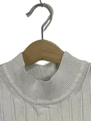 Vorschaubild 2 von EDC Damen Pullunder Stricktop Rollkragen Rippstrick Weiß Gr. 36/S Basic