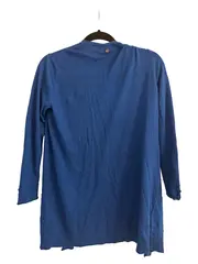 Vorschaubild 2 von Damen Strickjacke Cardigan Langarm Uni Blau Gr. 34/XS Freizeit