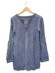 Vorschaubild 3 von Bluse Kinder 176 Blau Casual Häkelkragen Langarm