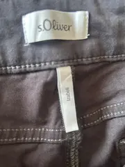 Vorschaubild 3 von Damen Stoffhose Grau Uni Casual Gr. 42 L31