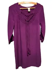 Vorschaubild 1 von Freizeitkleid Damen Gr. 34/XS Lila Viskose