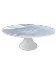Vorschaubild 1 von Tortenplatte Glas Modern Abstrakt Weiß 21 cm Kuchenplatte