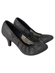 Vorschaubild 1 von Tanzschuhe Damen Gr. 35 Schwarz Glitzer Elegant Party