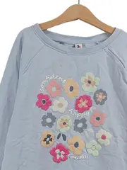 Vorschaubild 4 von Pullover Kinder Gr. 158, 164 Blau Blumenmuster Casual Sweatshirt
