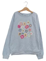 Vorschaubild 2 von Pullover Kinder Gr. 158, 164 Blau Blumenmuster Casual Sweatshirt