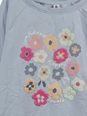 Vorschaubild 3 von Pullover Kinder Gr. 158, 164 Blau Blumenmuster Casual Sweatshirt