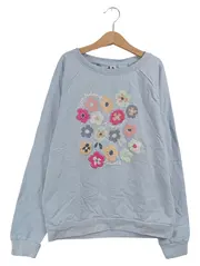 Vorschaubild 1 von Pullover Kinder Gr. 158, 164 Blau Blumenmuster Casual Sweatshirt