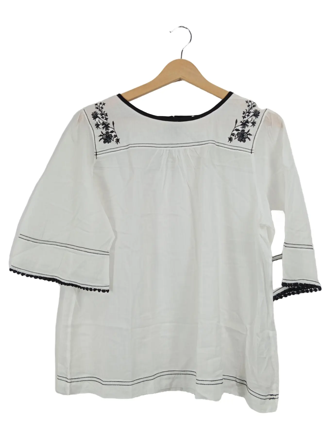 VIVE MARIA Damen Bluse mit Stickerei Gr. 40/L Weiß