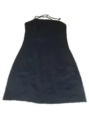 Vorschaubild 3 von Sommerkleid Damen M 38 Schwarz Leinen Trägerkleid Minikleid