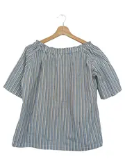 Vorschaubild 2 von MARC O POLO T-Shirt Damen 34/XS Blau Gestreift Casual Baumwolle
