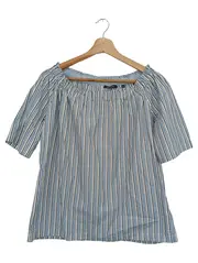 Vorschaubild 1 von MARC O POLO T-Shirt Damen 34/XS Blau Gestreift Casual Baumwolle