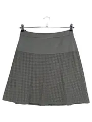 Vorschaubild 1 von Premium Damen A-Linienrock Gr. 36 Grau Lochmuster