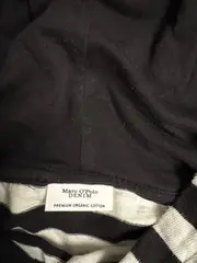 Vorschaubild 3 von Denim Kapuzenpullover Damen Gr. S Gestreift Schwarz Weiß Baumwolle