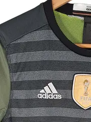 Vorschaubild 3 von DFB Away Trikot Kinder 140 2016 Fußball Grau gestreift