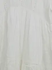Vorschaubild 3 von Damen Sommerkleid Weiß Spitze Gr. 42/XL Feminin Baumwolle