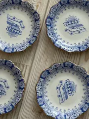 Vorschaubild 4 von Kuchenteller Porzellan Blau Weiß Klassisch 9.5 cm