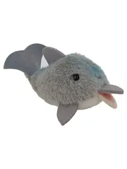Vorschaubild 1 von 1472/07 Delfin Baby Kuscheltier Grau 5cm Plüschtier