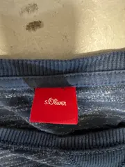 Vorschaubild 7 von Kinder Langarmshirt Blau Meliert Gr. 164 Casual