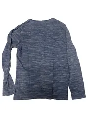 Vorschaubild 2 von Kinder Langarmshirt Blau Meliert Gr. 164 Casual