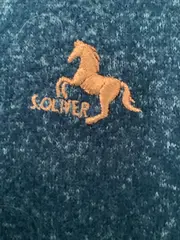 Vorschaubild 3 von Mädchen Freizeitkleid Blau Gr. 140 mit Pferde-Applikation Casual