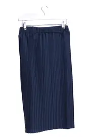 Vorschaubild 2 von Faltenrock Damen Gr. 38/M Blau Elegant Plissee Spitze Midirock