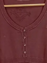 Vorschaubild 3 von Strickkleid Damen Gr. 38/M Braun Rippstrick Casual