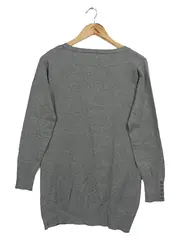 Vorschaubild 2 von TCM Damen Strickjacke Grau Gr. 42/XL Klassisch Elegant Cardigan
