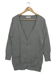 Vorschaubild 1 von TCM Damen Strickjacke Grau Gr. 42/XL Klassisch Elegant Cardigan