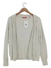 Vorschaubild 1 von Damen Strickjacke Beige Gr. 36/S Casual Baumwolle