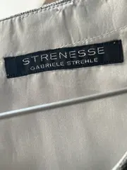 Vorschaubild 3 von Etuikleid Damen Gr. 38 Grau Elegant Business Wollkleid